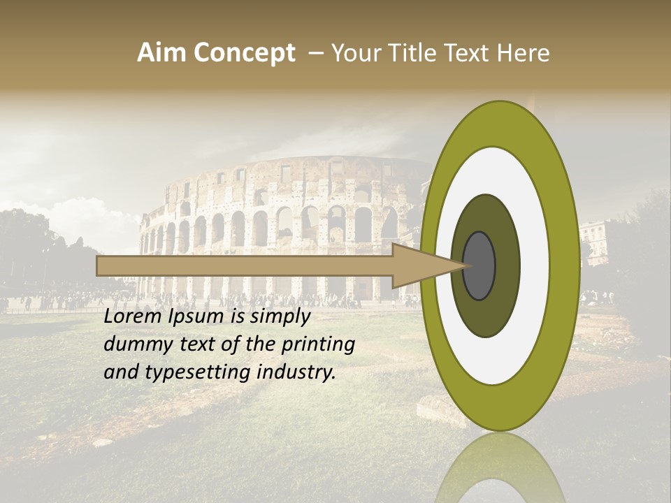 Exterior Stadium Forum PowerPoint Template