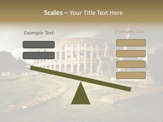 Exterior Stadium Forum PowerPoint Template