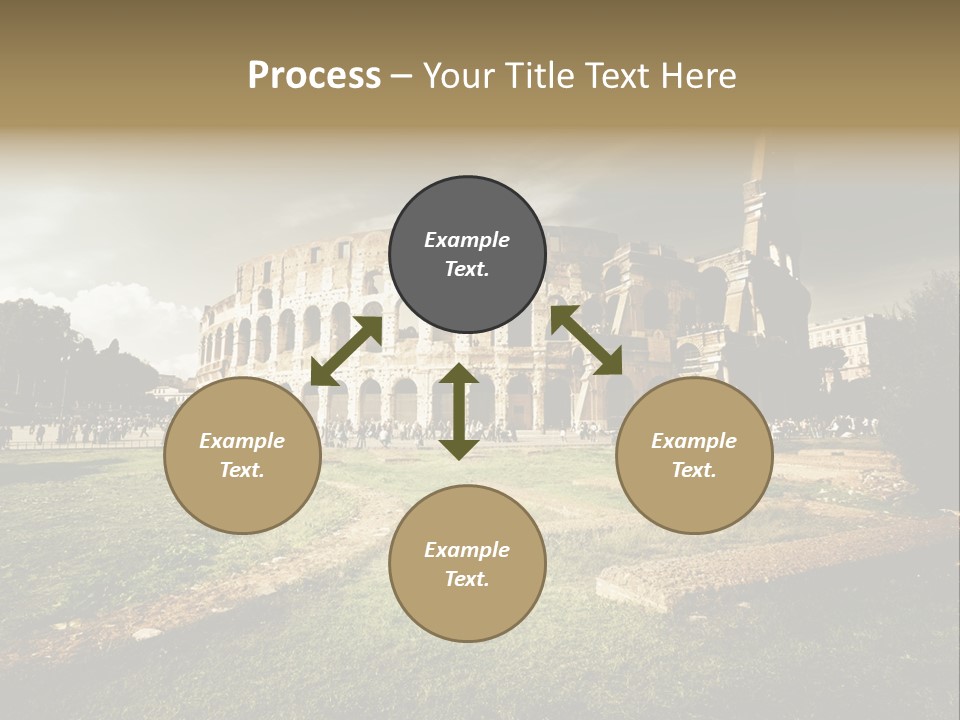 Exterior Stadium Forum PowerPoint Template