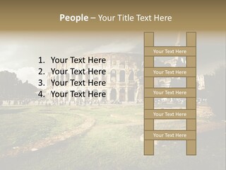 Exterior Stadium Forum PowerPoint Template