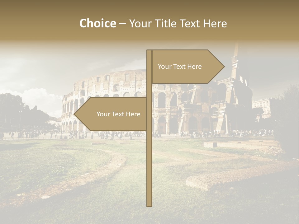 Exterior Stadium Forum PowerPoint Template