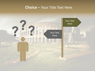 Exterior Stadium Forum PowerPoint Template
