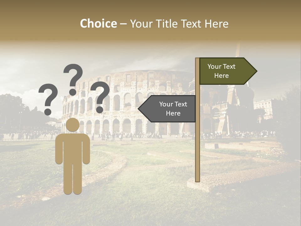 Exterior Stadium Forum PowerPoint Template