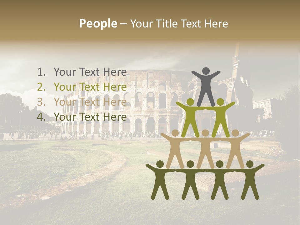 Exterior Stadium Forum PowerPoint Template