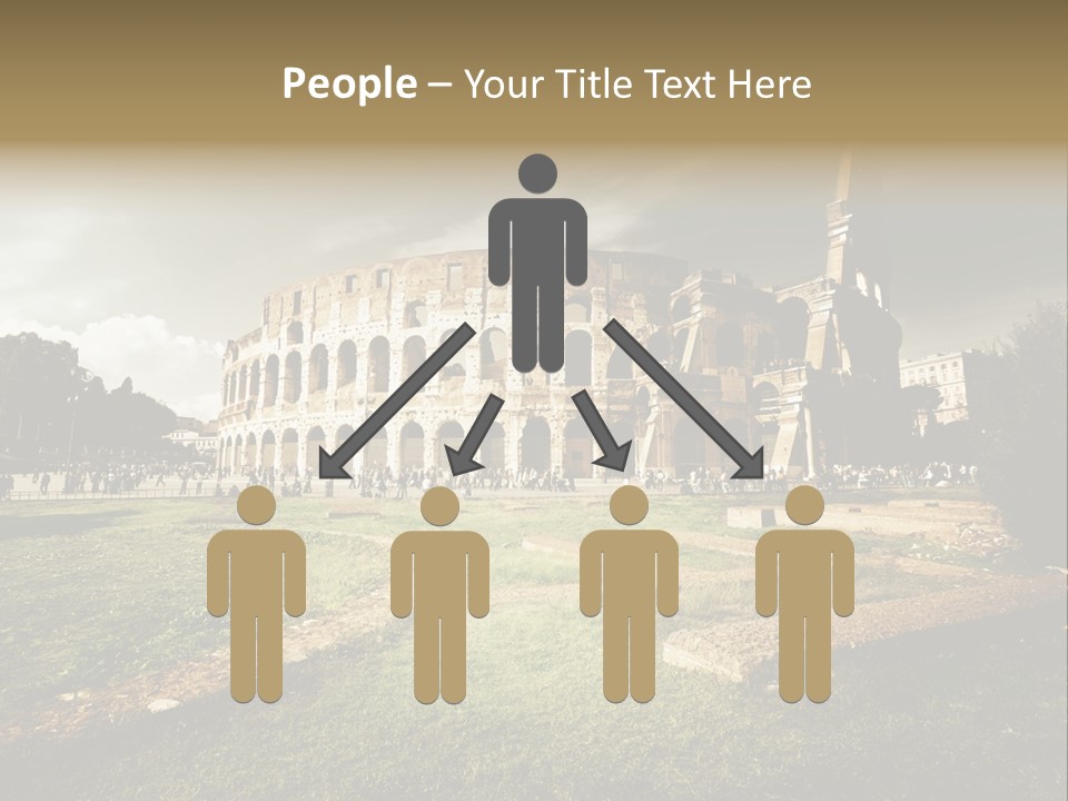 Exterior Stadium Forum PowerPoint Template