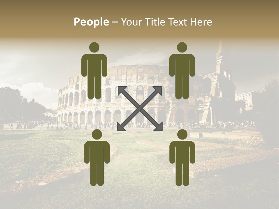 Exterior Stadium Forum PowerPoint Template