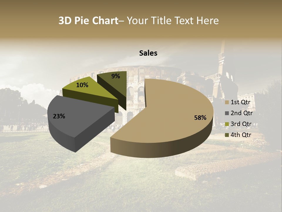 Exterior Stadium Forum PowerPoint Template
