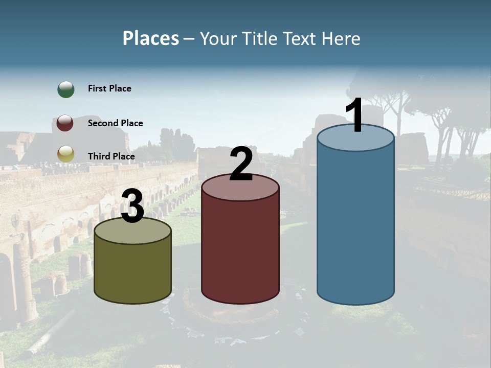 Landscape Stone Column PowerPoint Template