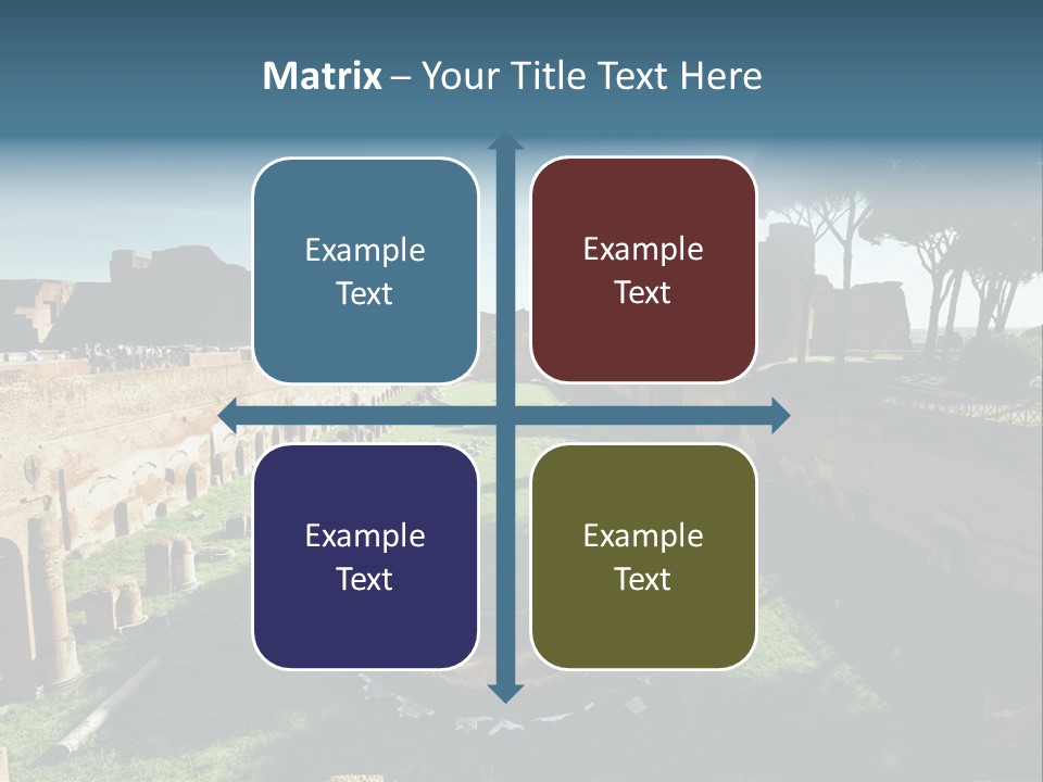 Landscape Stone Column PowerPoint Template