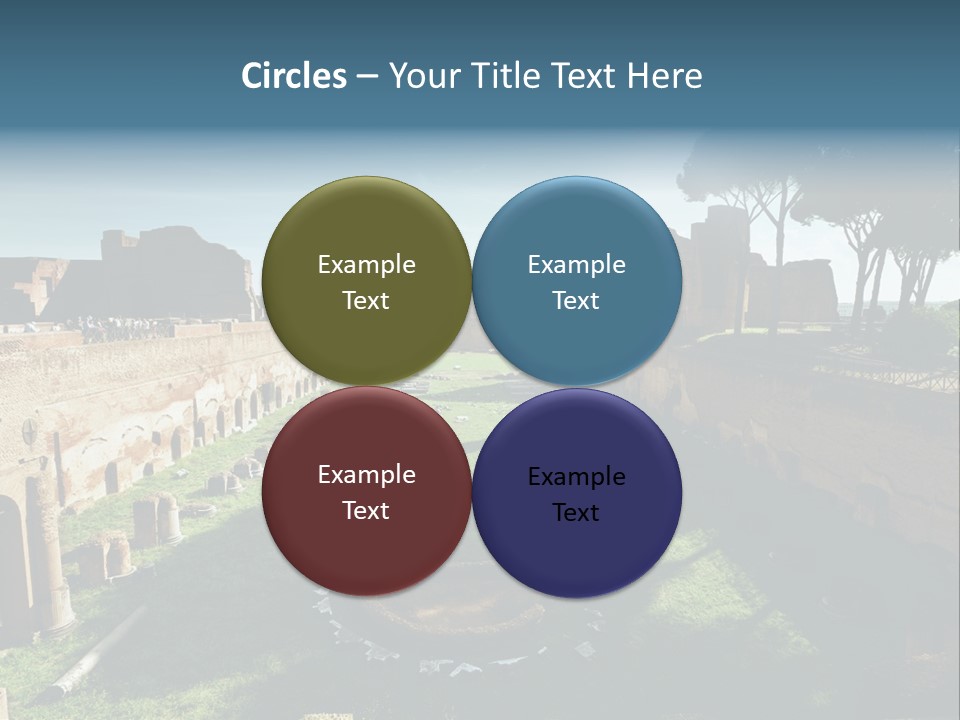 Landscape Stone Column PowerPoint Template