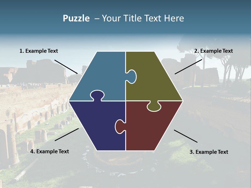 Landscape Stone Column PowerPoint Template