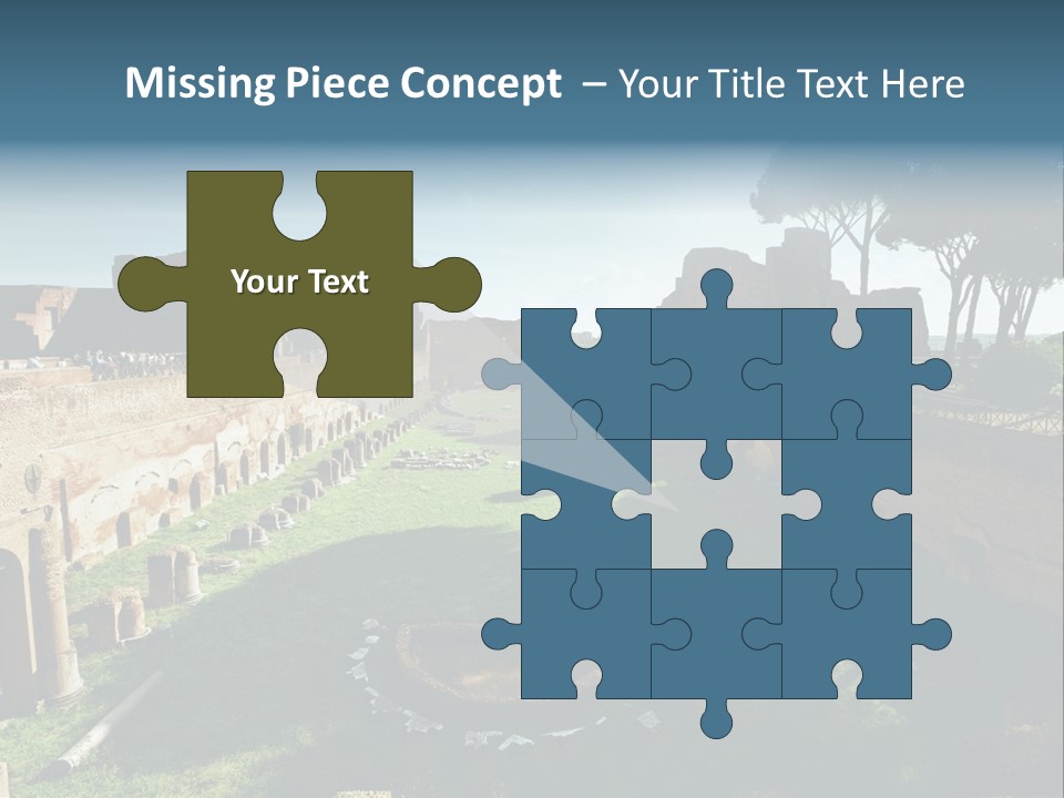 Landscape Stone Column PowerPoint Template