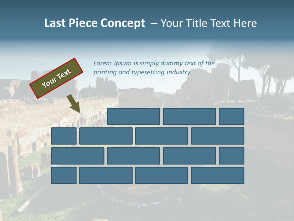 Landscape Stone Column PowerPoint Template