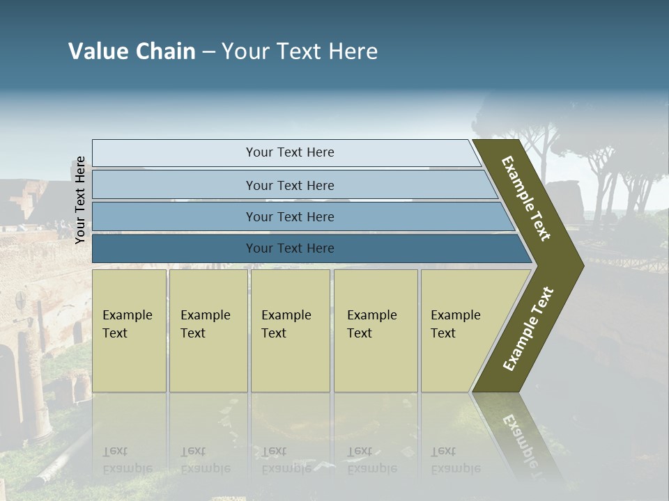 Landscape Stone Column PowerPoint Template