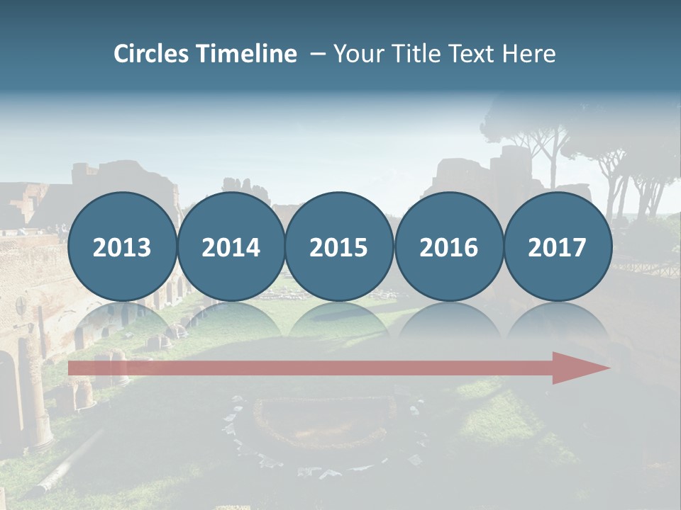 Landscape Stone Column PowerPoint Template