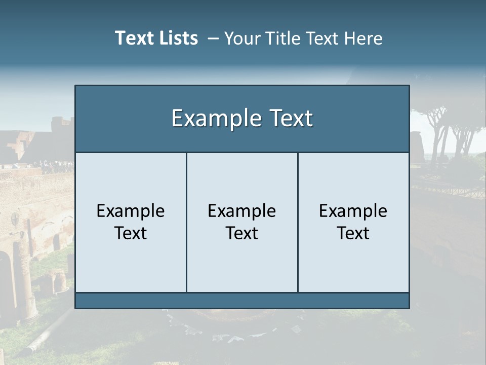 Landscape Stone Column PowerPoint Template