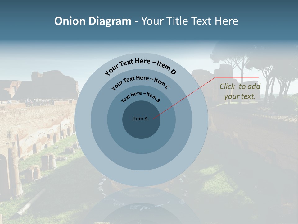 Landscape Stone Column PowerPoint Template