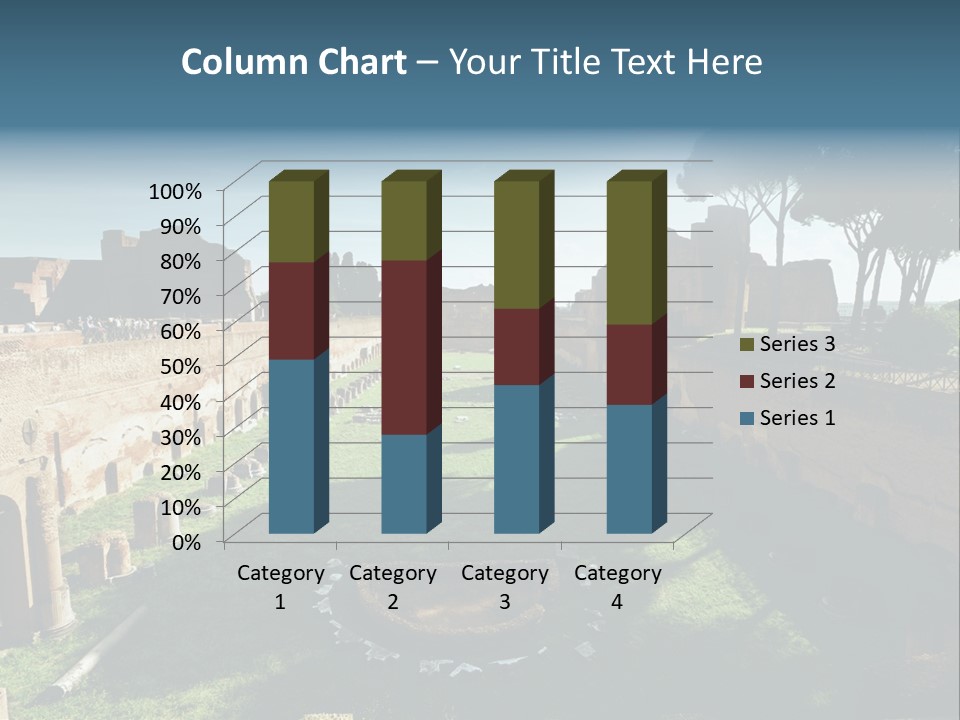 Landscape Stone Column PowerPoint Template