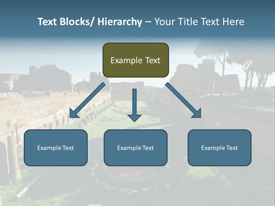 Landscape Stone Column PowerPoint Template