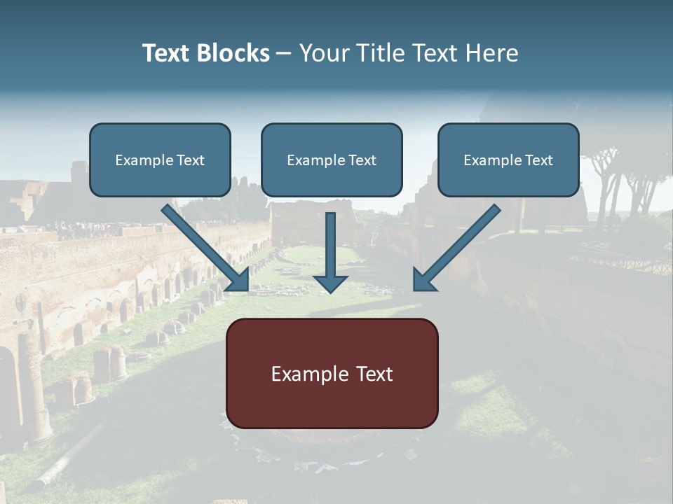 Landscape Stone Column PowerPoint Template