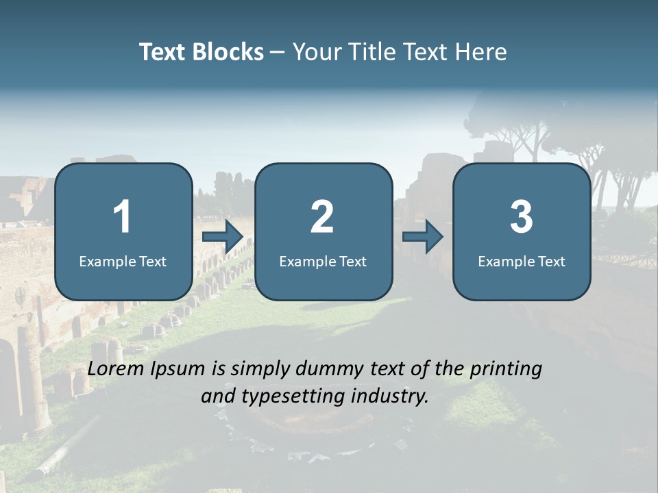 Landscape Stone Column PowerPoint Template