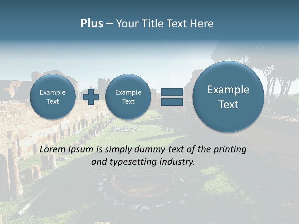 Landscape Stone Column PowerPoint Template