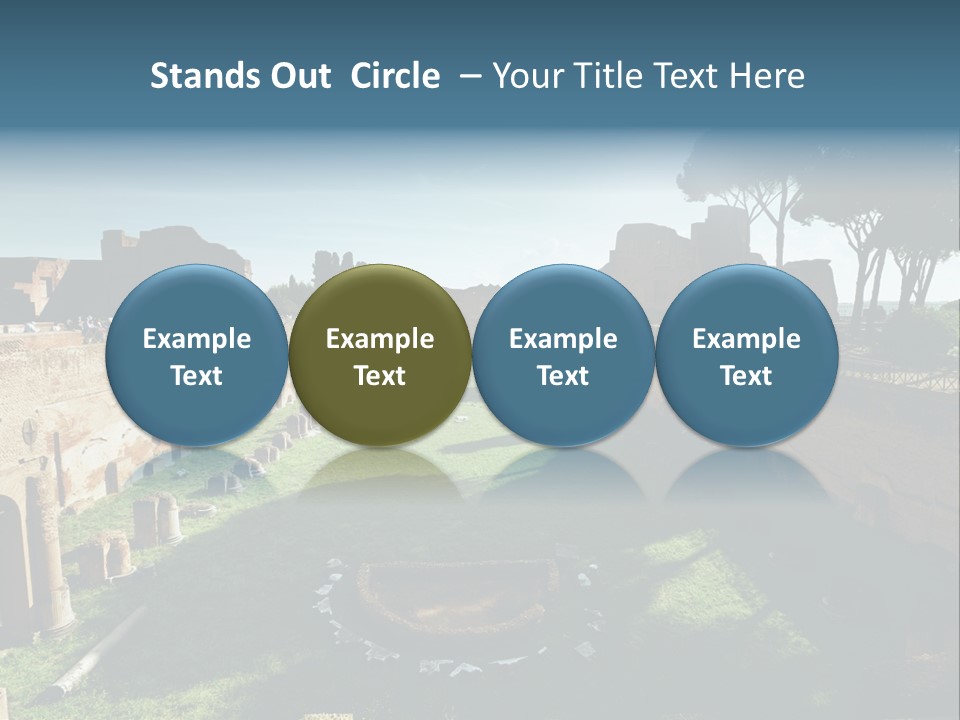 Landscape Stone Column PowerPoint Template