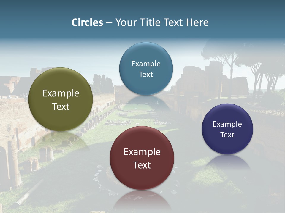 Landscape Stone Column PowerPoint Template