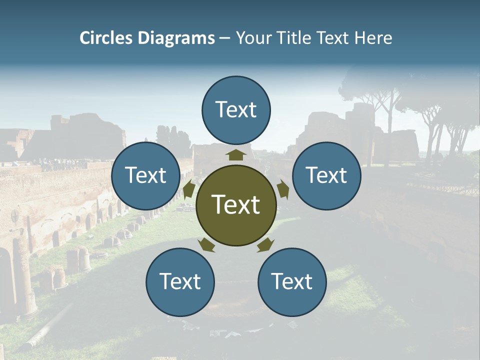 Landscape Stone Column PowerPoint Template