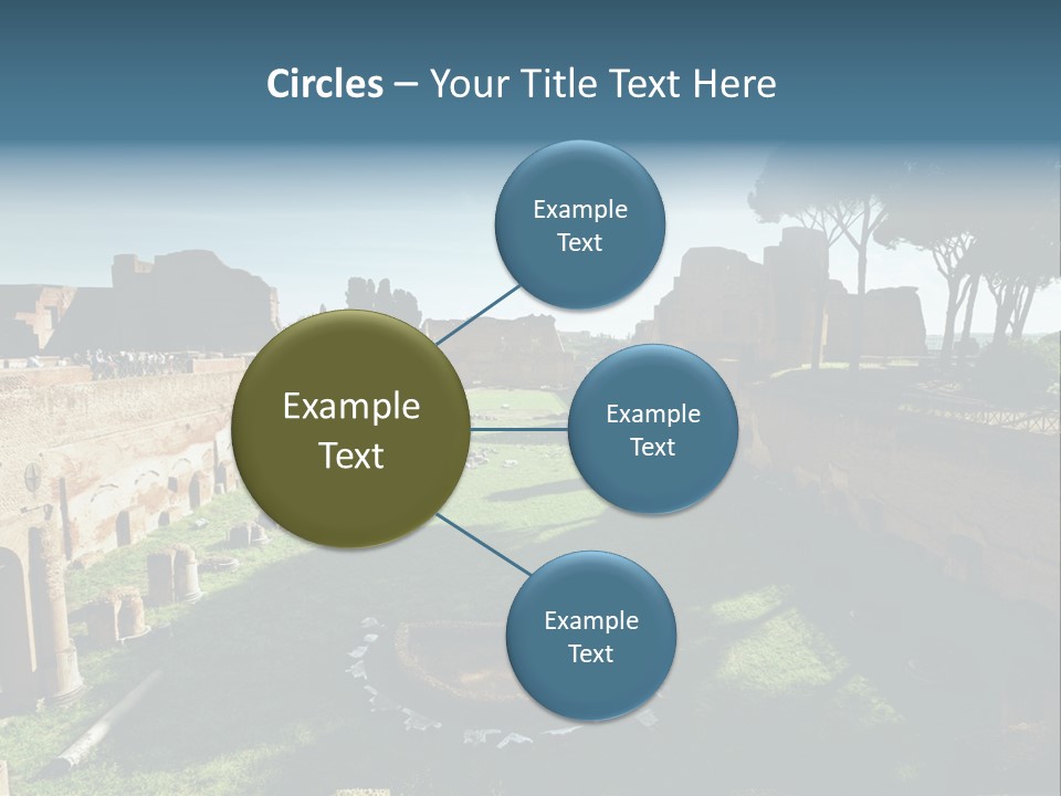 Landscape Stone Column PowerPoint Template