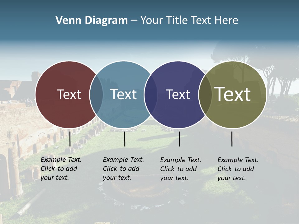 Landscape Stone Column PowerPoint Template