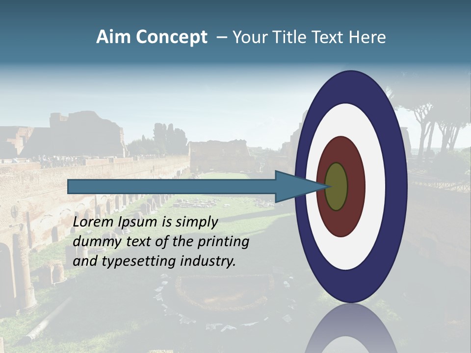 Landscape Stone Column PowerPoint Template