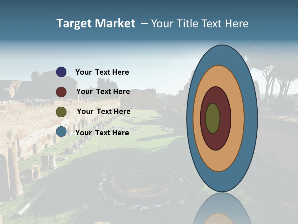 Landscape Stone Column PowerPoint Template