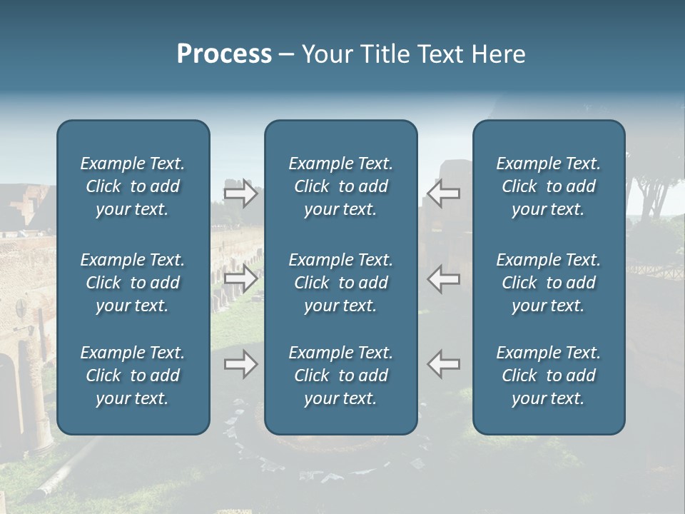 Landscape Stone Column PowerPoint Template