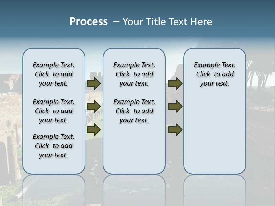 Landscape Stone Column PowerPoint Template