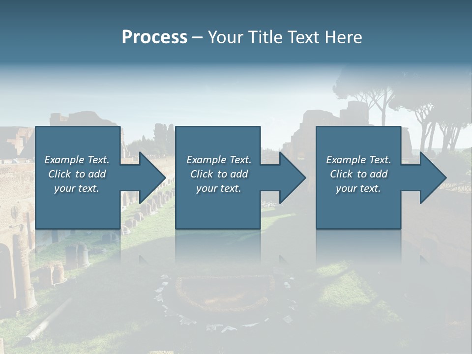 Landscape Stone Column PowerPoint Template