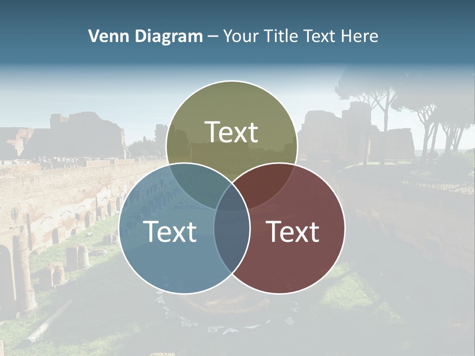 Landscape Stone Column PowerPoint Template