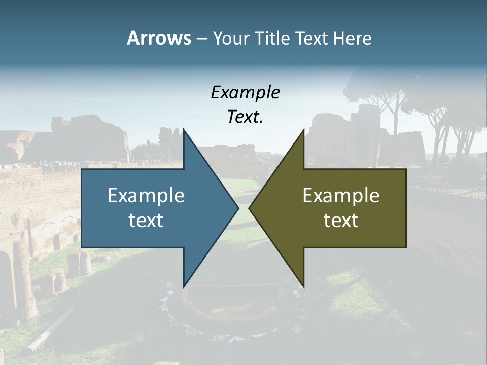 Landscape Stone Column PowerPoint Template