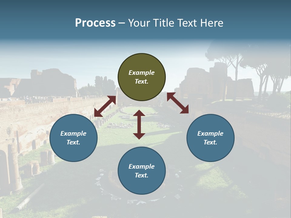 Landscape Stone Column PowerPoint Template