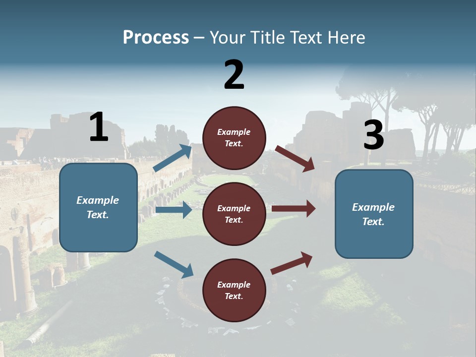 Landscape Stone Column PowerPoint Template