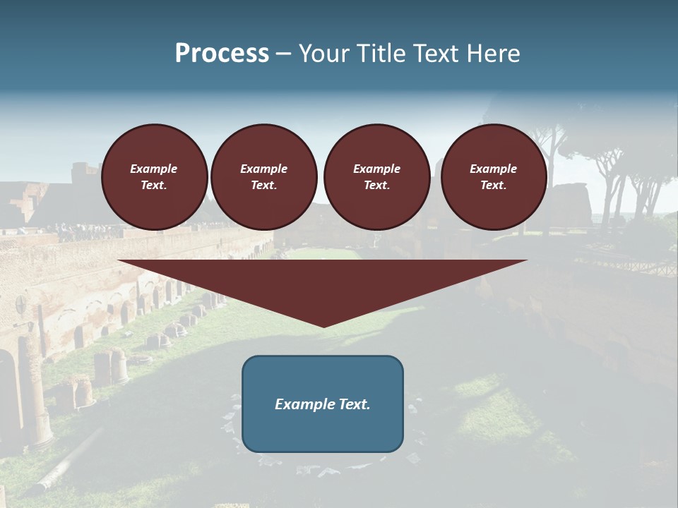 Landscape Stone Column PowerPoint Template
