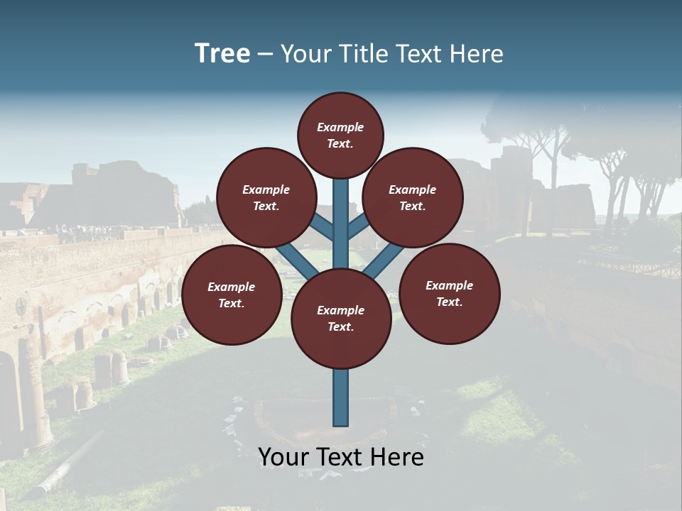 Landscape Stone Column PowerPoint Template