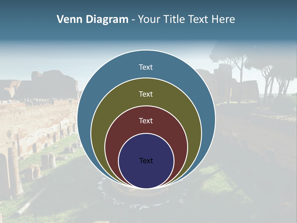 Landscape Stone Column PowerPoint Template