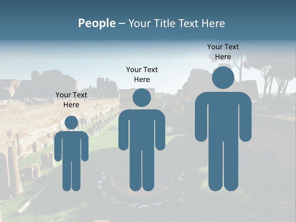 Landscape Stone Column PowerPoint Template