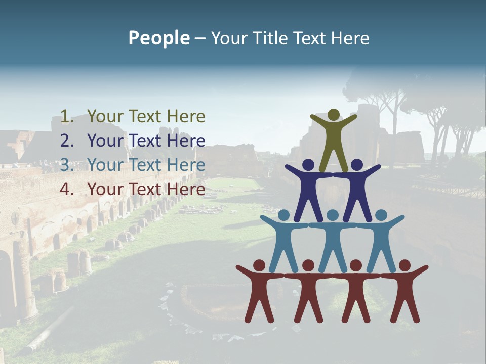 Landscape Stone Column PowerPoint Template