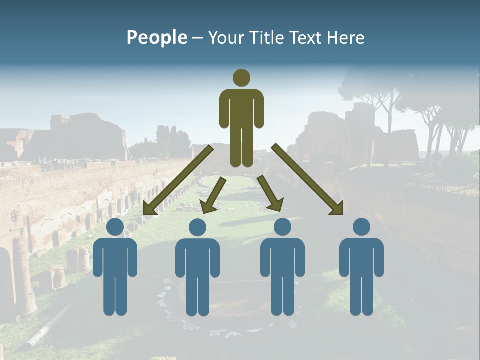 Landscape Stone Column PowerPoint Template