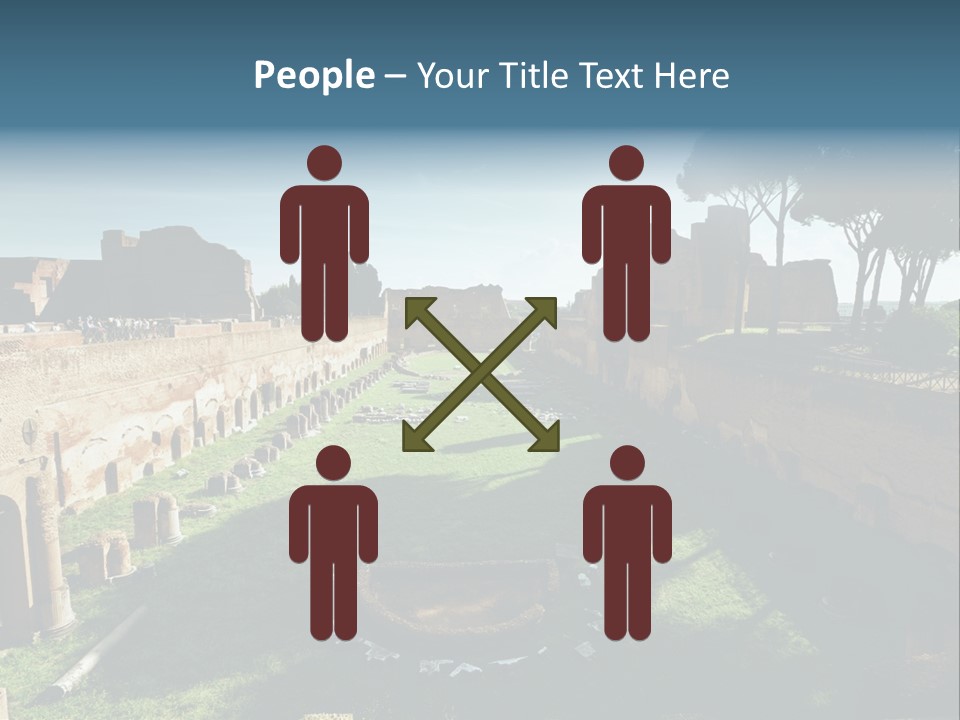 Landscape Stone Column PowerPoint Template