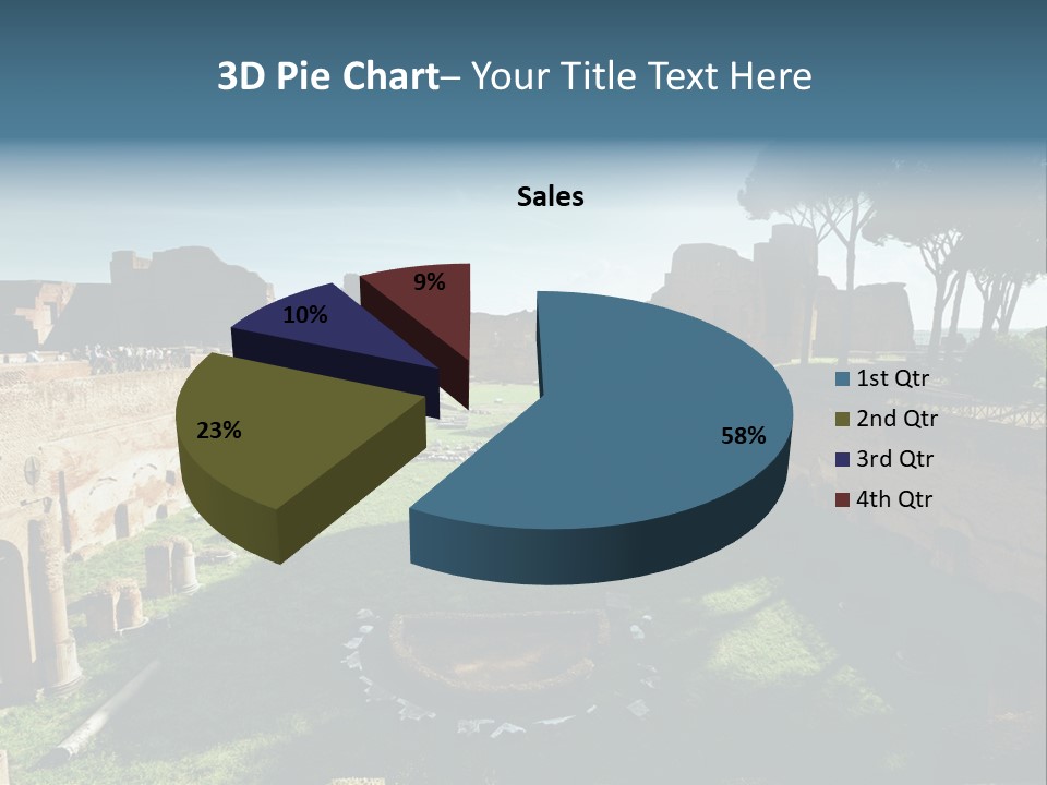 Landscape Stone Column PowerPoint Template