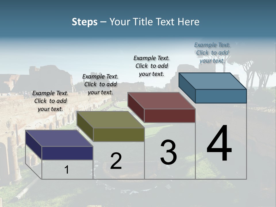 Landscape Stone Column PowerPoint Template