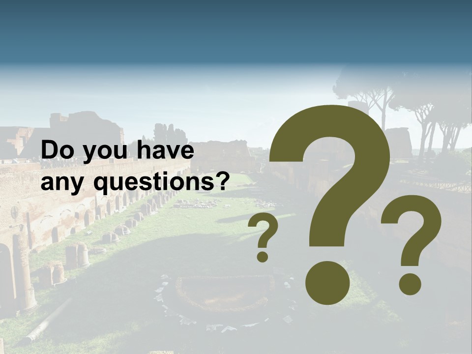 Landscape Stone Column PowerPoint Template